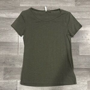 Divided Olive Green Short Sleeve Crewneck Tee